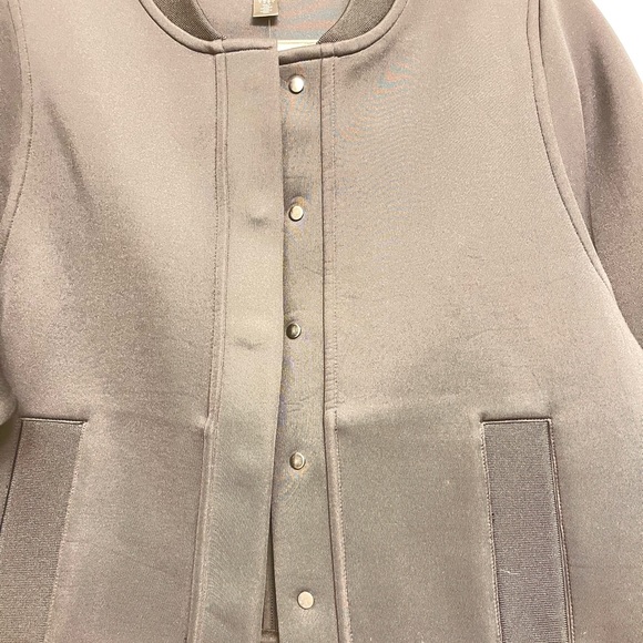 Bomber Jacket DKNY, black scuba fabric UNISEX NWT - Picture 4 of 8